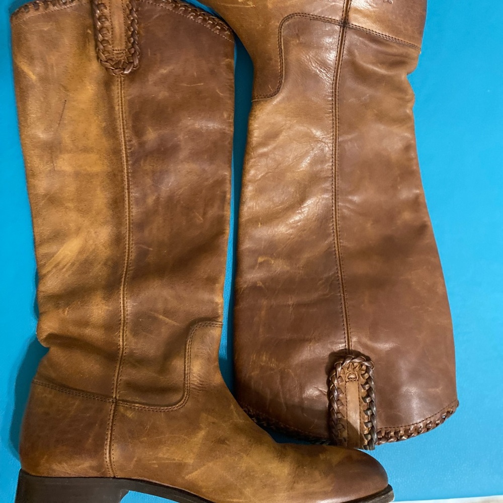 Frye cognac boots